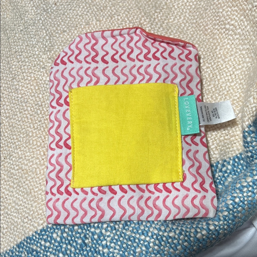 Lovevery Red and Yellow “Potato Chip” sensory bag